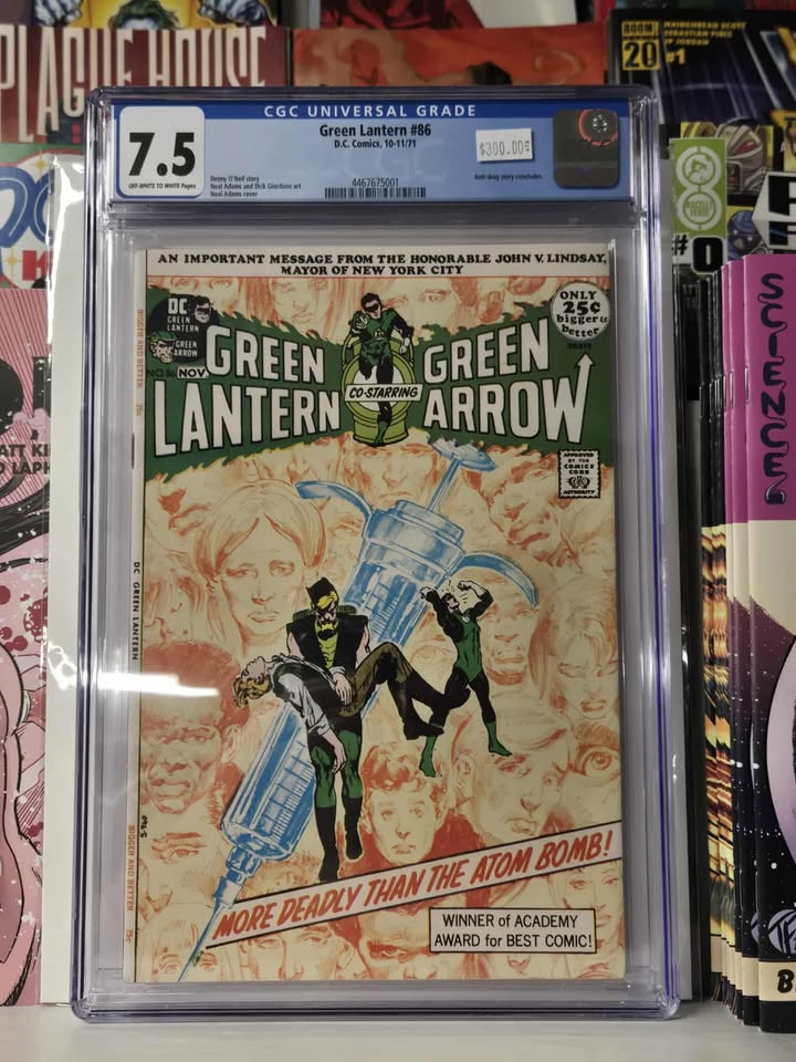 Green Lantern Green Arrow #86 DC Comics (1971) CGC 7.5