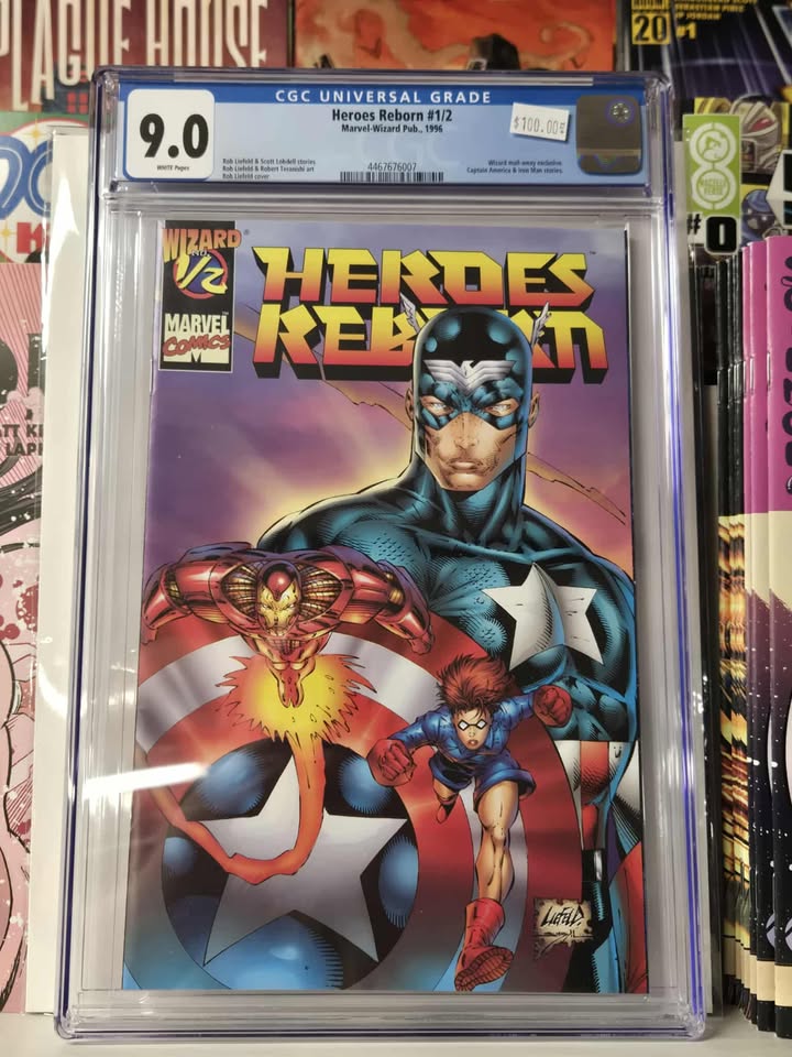 Heroes Reborn #1/2 Wizard Mail-Away Exclusive (1996) CGC 9.0