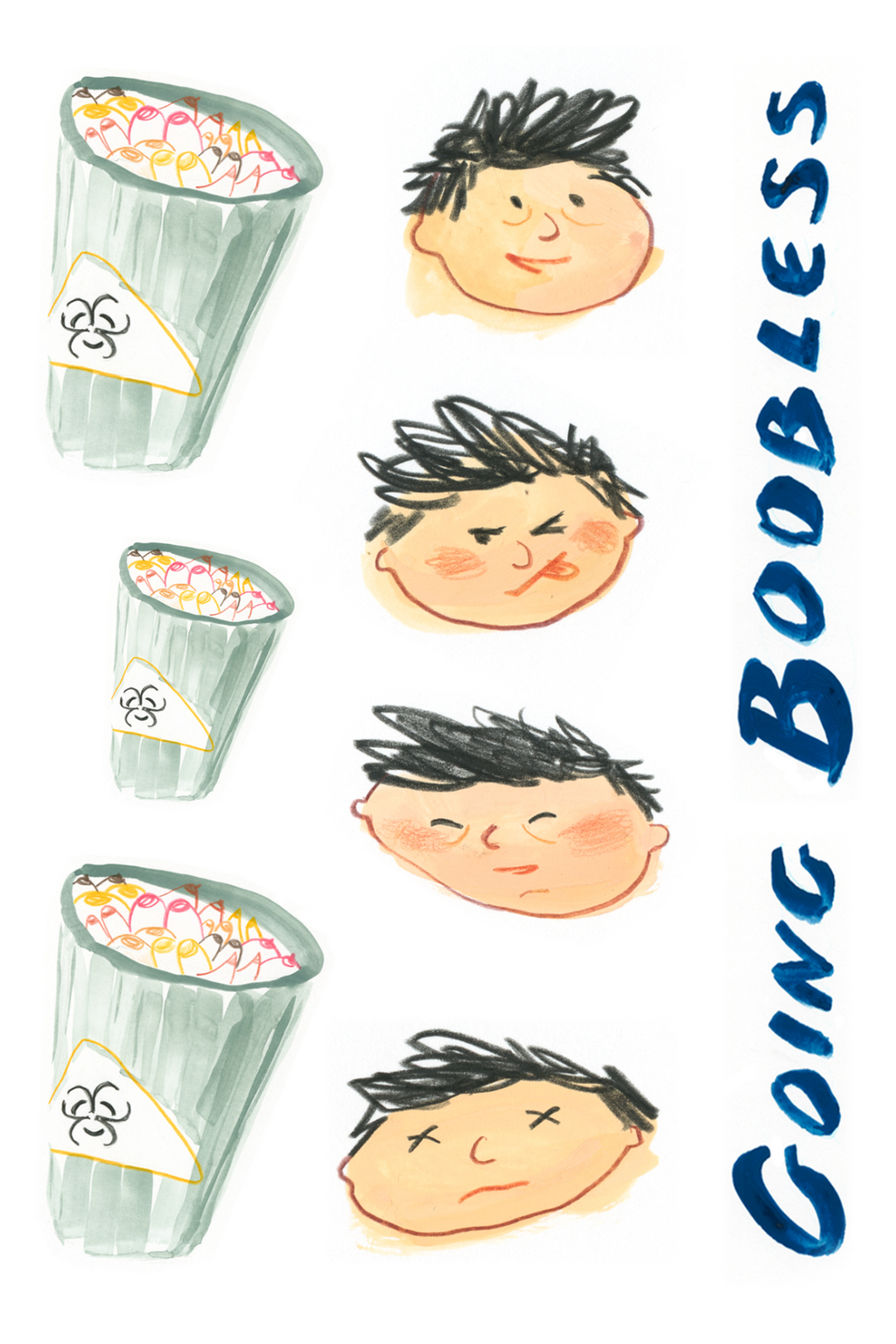 Going Boobless - Comic + Sticker Pack
