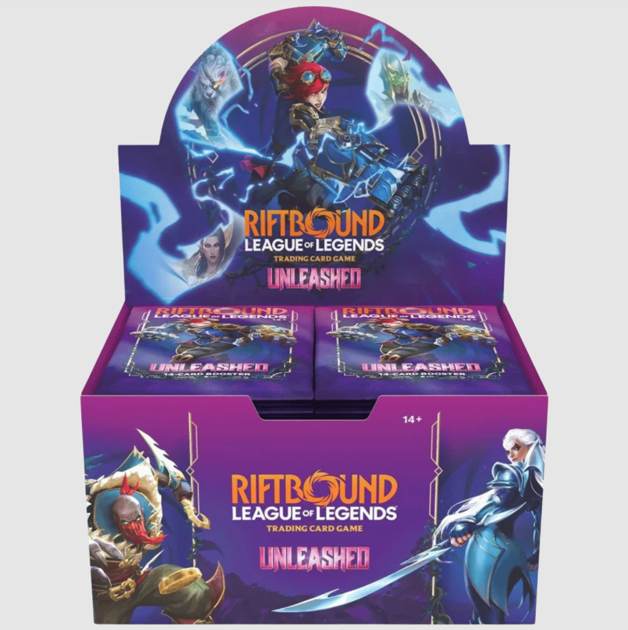 RIFTBOUND LEAGUE OF LEGENDS TCG UNLEASHED BOOSTER BOX (24 PACKS)