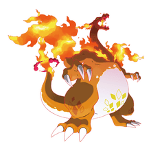 Pokemon Gigantamax Charazard Large Promotional Cling